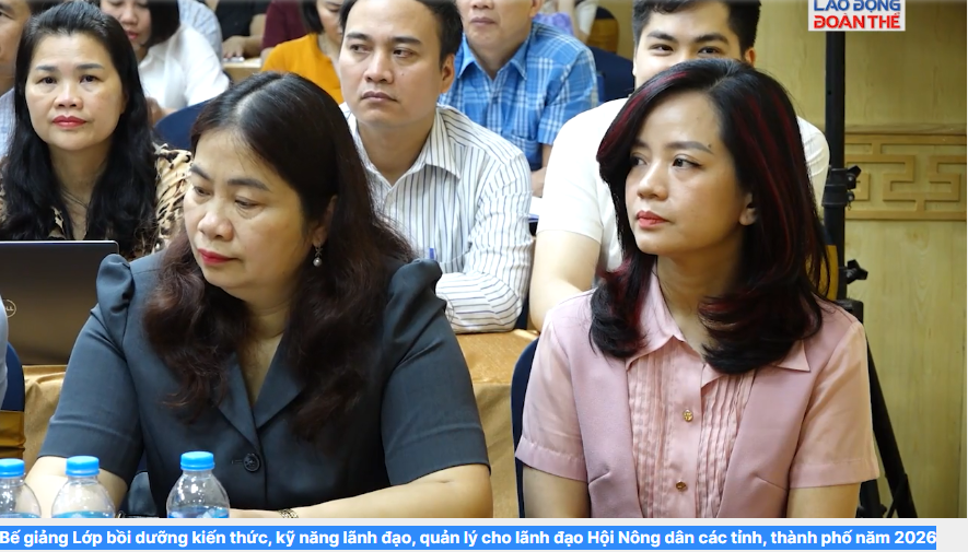 Bế giảng Lớp bồi dưỡng kiến thức, kỹ năng lãnh đạo, quản lý cho lãnh đạo Hội Nông dân các tỉnh, thành phố năm 2026